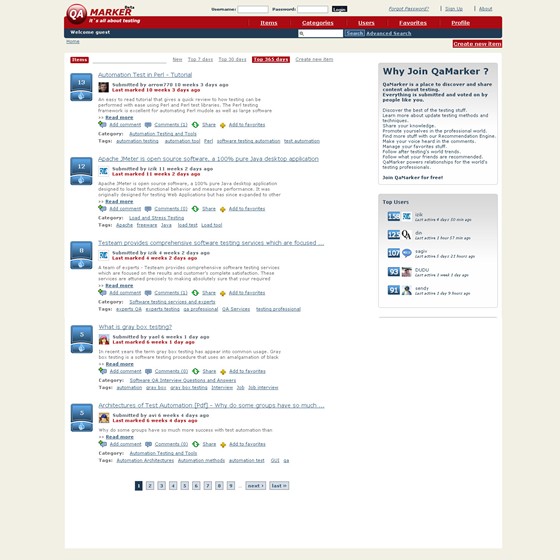 web site design: Qamarker.com